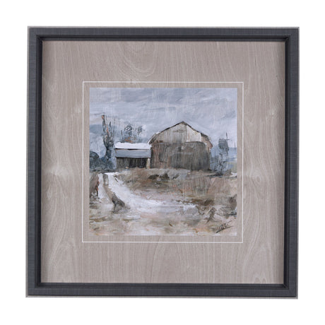 Late Autumn in Countryside II by Mercana Studio Hand Embellished Framed Art Print Matted under Glass by Mercana at Eve Furniture