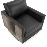 Lathe Accent Chair - Onyx Black by Classic Home at Eve Furniture