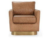 Lathe Chestnut Brown/Blonde Accent Chair by Classic Home at Eve Furniture