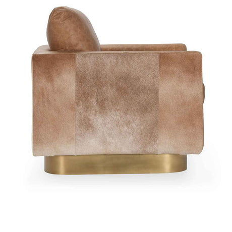 Lathe Chestnut Brown/Blonde Accent Chair by Classic Home at Eve Furniture
