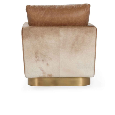 Lathe Chestnut Brown/Blonde Accent Chair by Classic Home at Eve Furniture