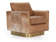 Lathe Chestnut Brown/Blonde Accent Chair by Classic Home at Eve Furniture