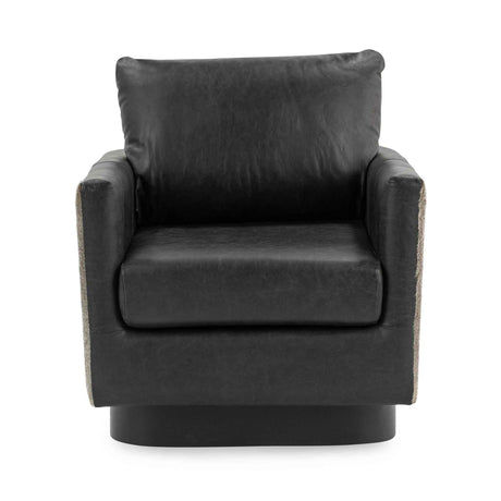 Lathe Onyx Black Accent Chair by Classic Home at Eve Furniture