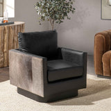 Lathe Onyx Black Accent Chair by Classic Home at Eve Furniture