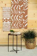 Latifa Red/Black Round Accent Table with Marble Top by Coaster at Eve Furniture