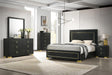Latimer Black LED Queen Panel Bed by Furniture of America at Eve Furniture