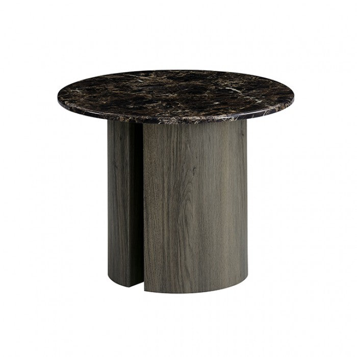 Latona Dark Gray End Table by Furniture of America at Eve Furniture