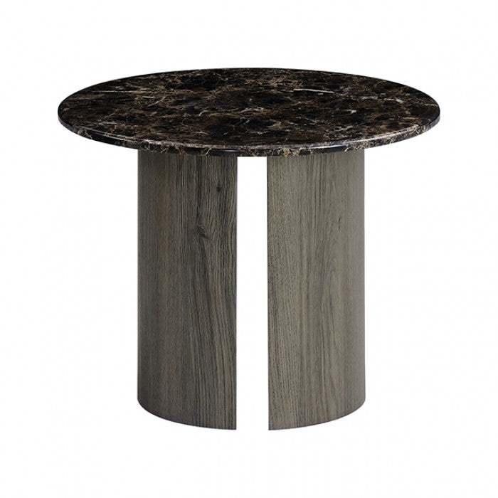Latona Dark Gray End Table by Furniture of America at Eve Furniture