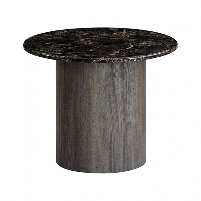 Latona Dark Gray End Table by Furniture of America at Eve Furniture