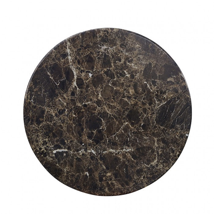 Latona Dark Gray Round Coffee Table by Furniture of America at Eve Furniture