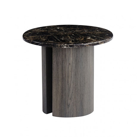 Latona Dark Gray Side Table by Furniture of America at Eve Furniture
