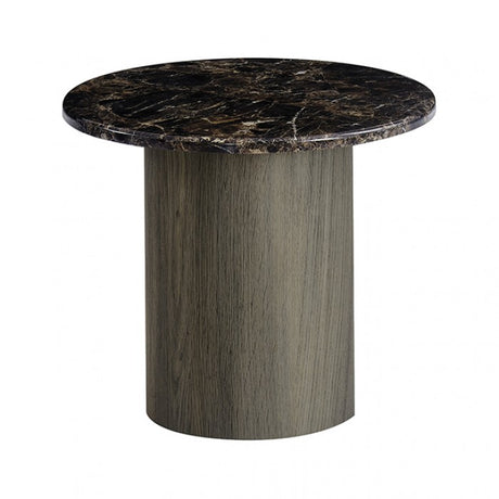 Latona Dark Gray Side Table by Furniture of America at Eve Furniture