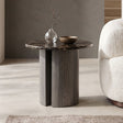 Latona Dark Gray Side Table by Furniture of America at Eve Furniture