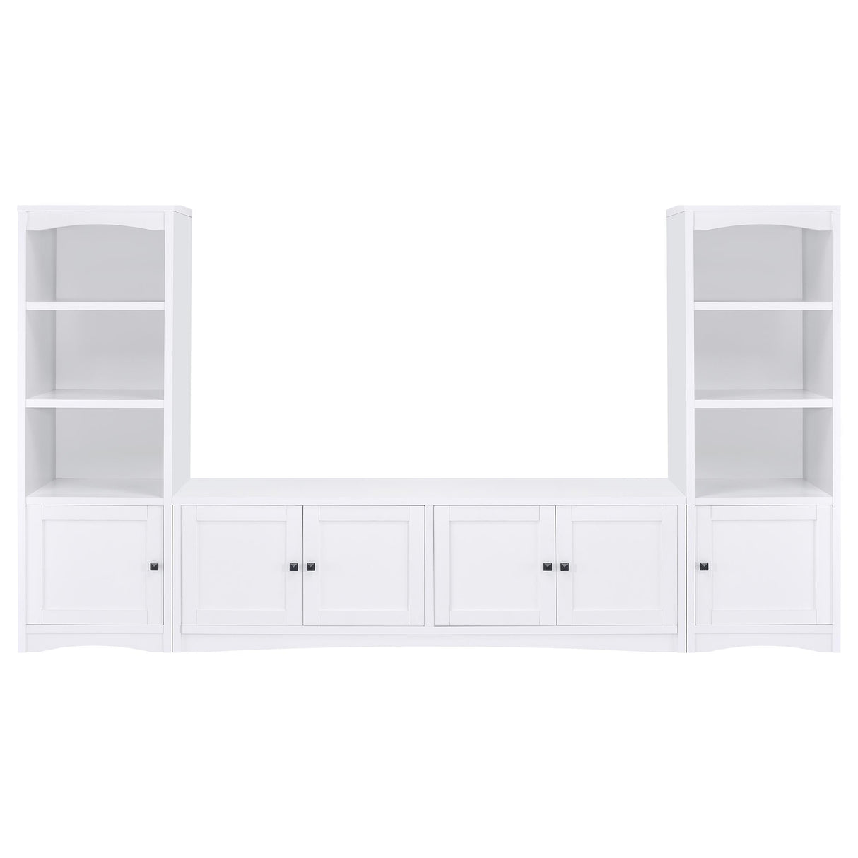Laughlin White 3-Piece Entertainment Center TV Stand by Coaster at Eve Furniture
