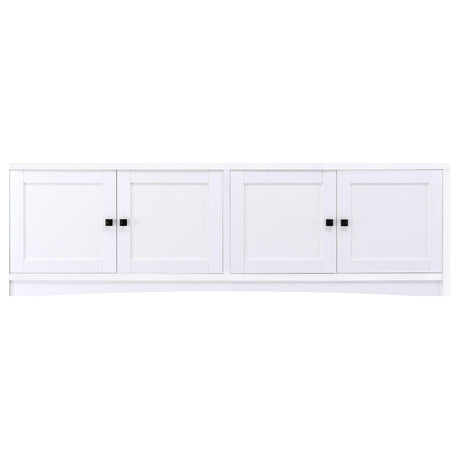 Laughlin White 3-Piece Entertainment Center TV Stand by Coaster at Eve Furniture