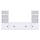 Laughlin White 3-shelf Engineered Wood Media Tower by Coaster at Eve Furniture