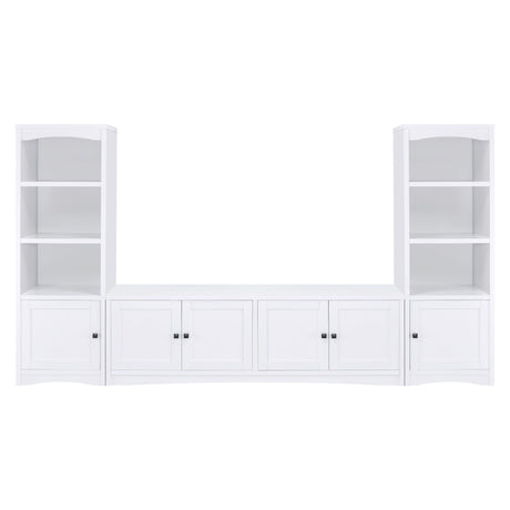 Laughlin White 3-shelf Engineered Wood Media Tower by Coaster at Eve Furniture