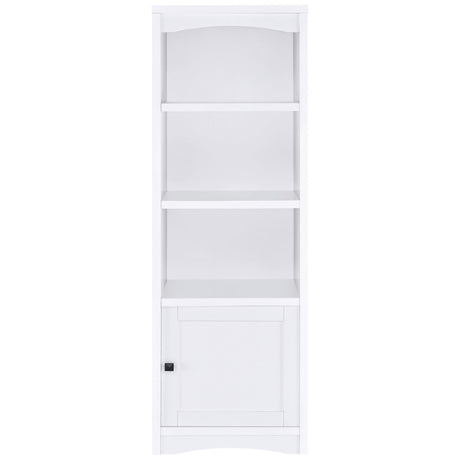 Laughlin White 3-shelf Engineered Wood Media Tower by Coaster at Eve Furniture