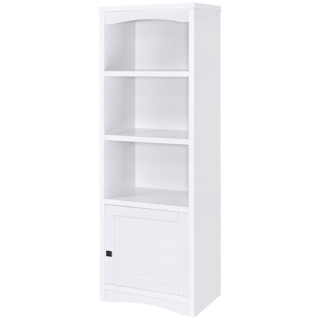 Laughlin White 3-shelf Engineered Wood Media Tower by Coaster at Eve Furniture