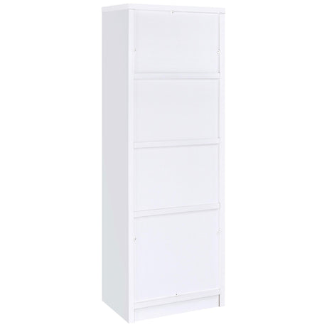 Laughlin White 3-shelf Engineered Wood Media Tower by Coaster at Eve Furniture