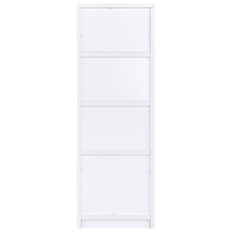 Laughlin White 3-shelf Engineered Wood Media Tower by Coaster at Eve Furniture