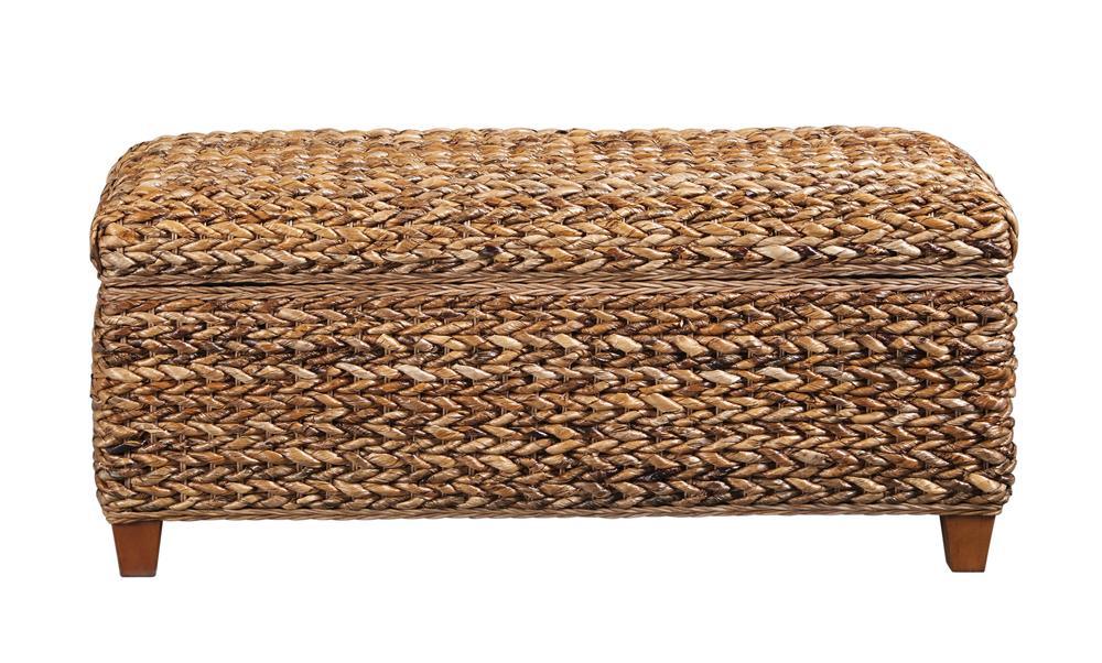 Laughton Amber Hand-Woven Storage Trunk by Coaster at Eve Furniture