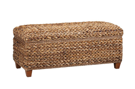 Laughton Hand-Woven Storage Trunk Amber