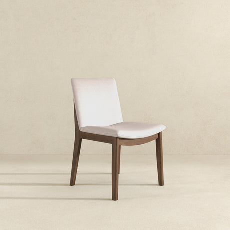 Laura Beige Linen Solid Wood Dining Chair (Set Of 2) by Ashcroft Furniture at Eve Furniture