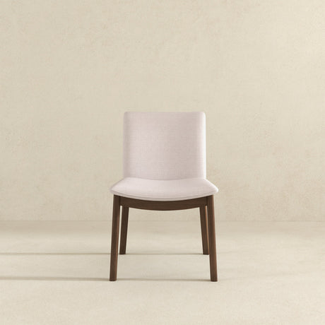 Laura Beige Linen Solid Wood Dining Chair (Set Of 2) by Ashcroft Furniture at Eve Furniture