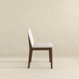 Laura Beige Linen Solid Wood Dining Chair (Set Of 2) by Ashcroft Furniture at Eve Furniture