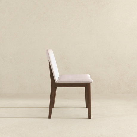 Laura Beige Linen Solid Wood Dining Chair (Set Of 2) by Ashcroft Furniture at Eve Furniture