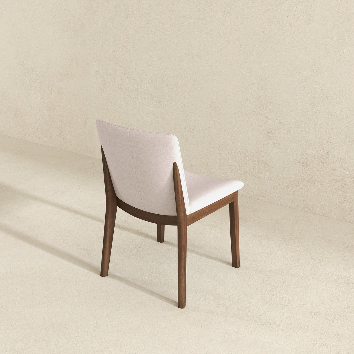 Laura Beige Linen Solid Wood Dining Chair (Set Of 2) by Ashcroft Furniture at Eve Furniture