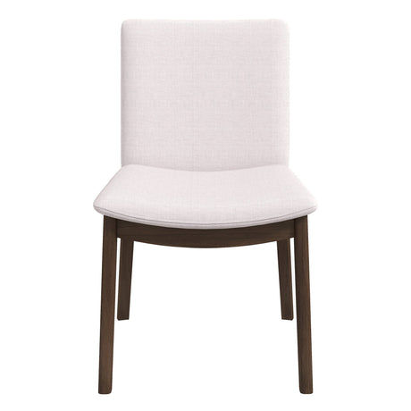 Laura Beige Linen Solid Wood Dining Chair (Set Of 2) by Ashcroft Imports at Eve Furniture