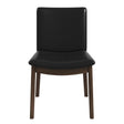 Laura Black PU Solid Wood Dining Chair (Set Of 2) by Ashcroft Furniture at Eve Furniture