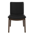 Laura Black PU Solid Wood Dining Chair (Set Of 2) by Ashcroft Imports at Eve Furniture