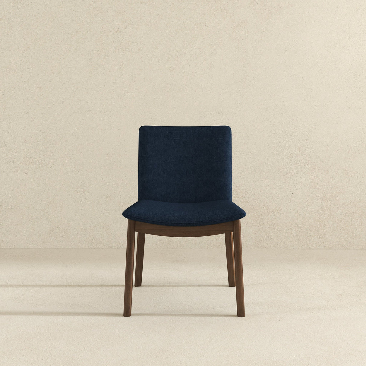 Laura Blue Linen Solid Wood Dining Chair (Set Of 2) by Ashcroft Furniture at Eve Furniture