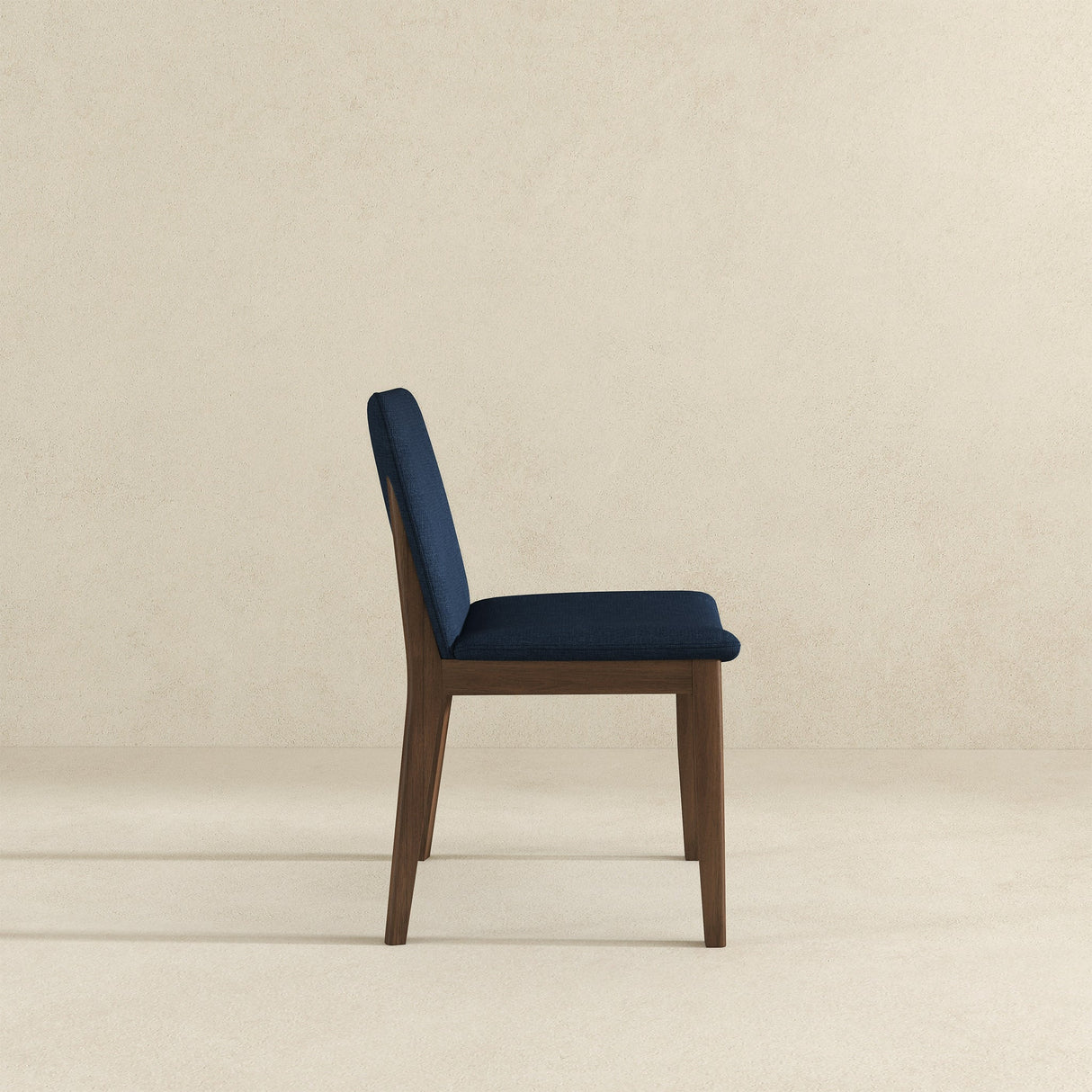 Laura Blue Linen Solid Wood Dining Chair (Set Of 2) by Ashcroft Furniture at Eve Furniture