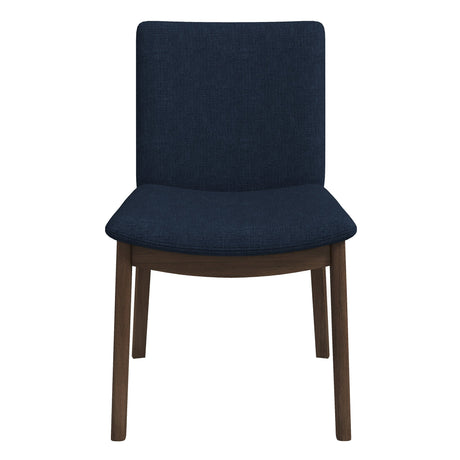Laura Blue Linen Solid Wood Dining Chair (Set Of 2) by Ashcroft Furniture at Eve Furniture