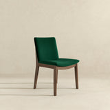 Laura Green Velvet Solid Wood Dining Chair (Set Of 2) by Ashcroft Furniture at Eve Furniture