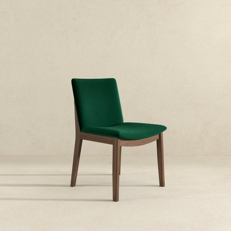 Laura Green Velvet Solid Wood Dining Chair (Set Of 2) by Ashcroft Furniture at Eve Furniture