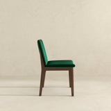 Laura Green Velvet Solid Wood Dining Chair (Set Of 2) by Ashcroft Furniture at Eve Furniture