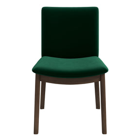 Laura Green Velvet Solid Wood Dining Chair (Set Of 2) by Ashcroft Furniture at Eve Furniture