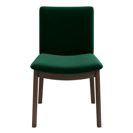 Laura Green Velvet Solid Wood Dining Chair (Set Of 2) by Ashcroft Furniture at Eve Furniture