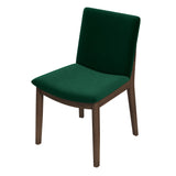 Laura Green Velvet Solid Wood Dining Chair (Set Of 2) by Ashcroft Imports at Eve Furniture