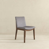 Laura Light Grey Linen Solid Wood Dining Chair (Set Of 2) by Ashcroft Furniture at Eve Furniture