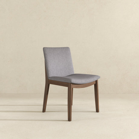 Laura Light Grey Linen Solid Wood Dining Chair (Set Of 2) by Ashcroft Furniture at Eve Furniture
