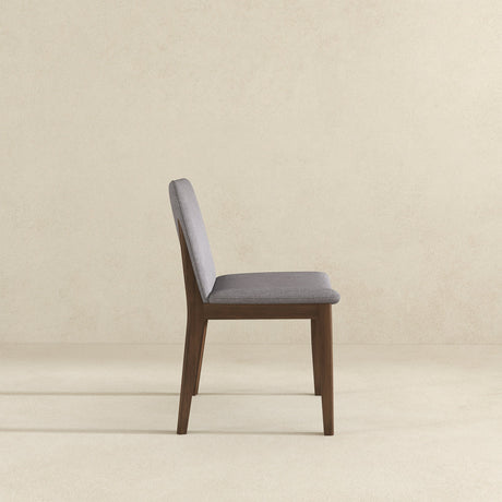 Laura Light Grey Linen Solid Wood Dining Chair (Set Of 2) by Ashcroft Furniture at Eve Furniture