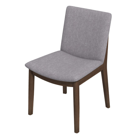 Laura Light Grey Linen Solid Wood Dining Chair (Set Of 2) by Ashcroft Furniture at Eve Furniture