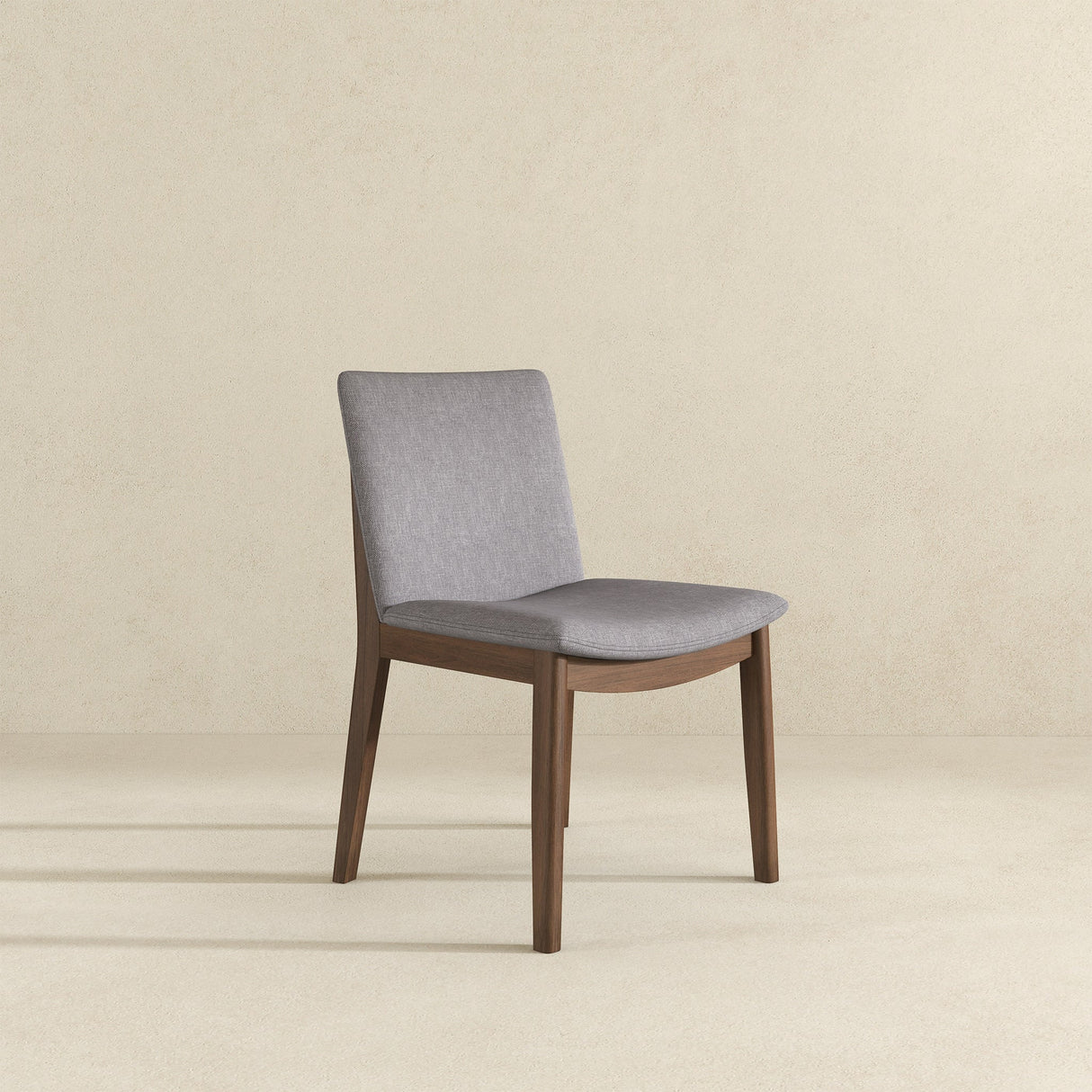 Laura Light Grey Linen Solid Wood Dining Chair (Set Of 2) by Ashcroft Imports at Eve Furniture