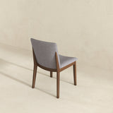 Laura Light Grey Linen Solid Wood Dining Chair (Set Of 2) by Ashcroft Imports at Eve Furniture
